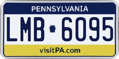PA license plate LMB6095