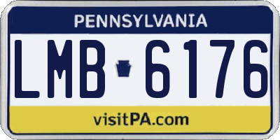 PA license plate LMB6176