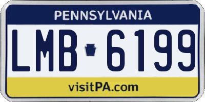 PA license plate LMB6199
