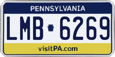 PA license plate LMB6269