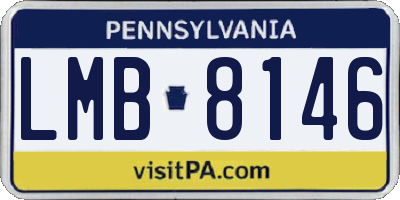 PA license plate LMB8146