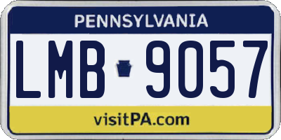 PA license plate LMB9057