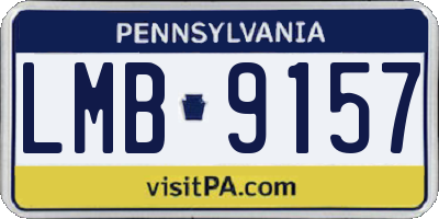 PA license plate LMB9157