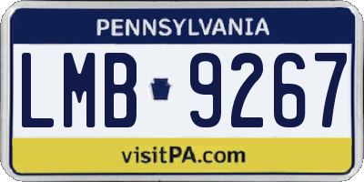 PA license plate LMB9267