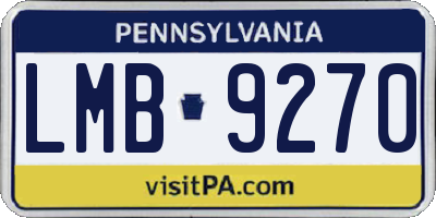 PA license plate LMB9270
