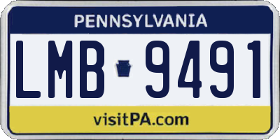 PA license plate LMB9491