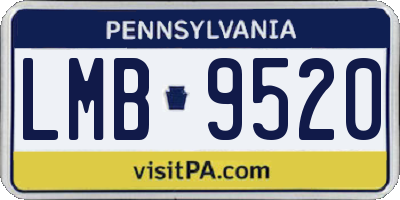 PA license plate LMB9520
