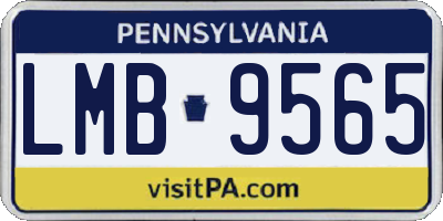 PA license plate LMB9565