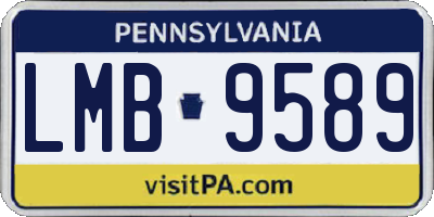 PA license plate LMB9589