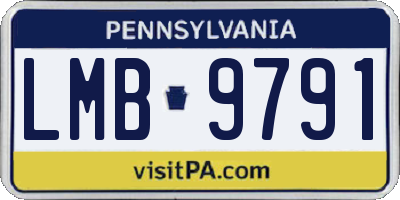 PA license plate LMB9791