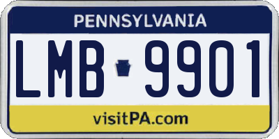 PA license plate LMB9901
