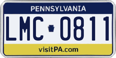 PA license plate LMC0811