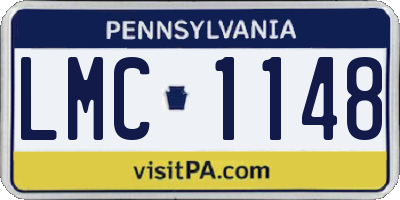 PA license plate LMC1148