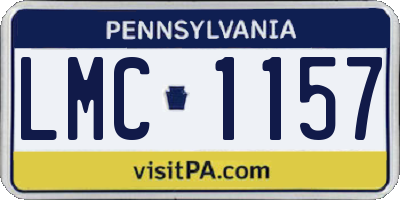 PA license plate LMC1157