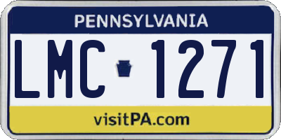 PA license plate LMC1271