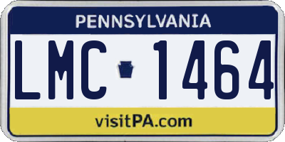 PA license plate LMC1464