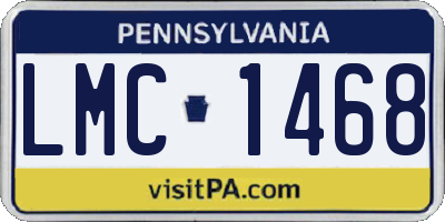 PA license plate LMC1468