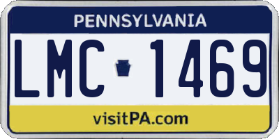 PA license plate LMC1469