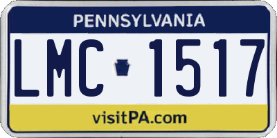 PA license plate LMC1517