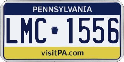 PA license plate LMC1556