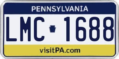 PA license plate LMC1688