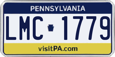 PA license plate LMC1779