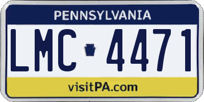 PA license plate LMC4471