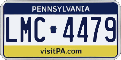 PA license plate LMC4479