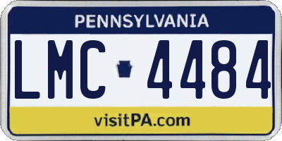 PA license plate LMC4484