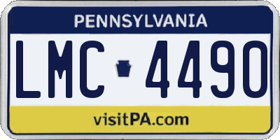 PA license plate LMC4490