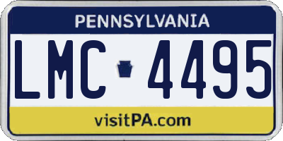 PA license plate LMC4495