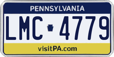 PA license plate LMC4779