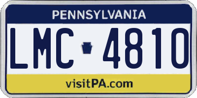 PA license plate LMC4810