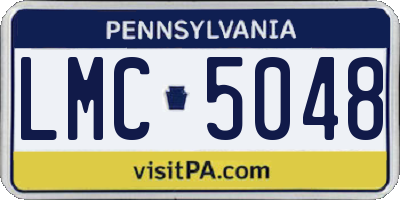 PA license plate LMC5048