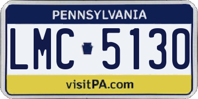 PA license plate LMC5130