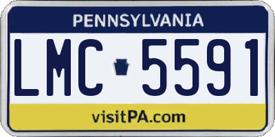 PA license plate LMC5591