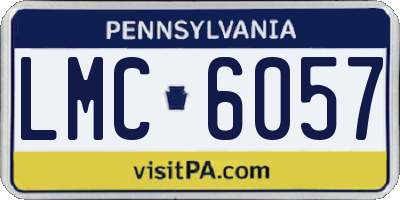 PA license plate LMC6057