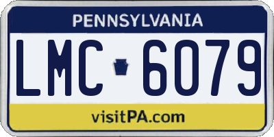 PA license plate LMC6079