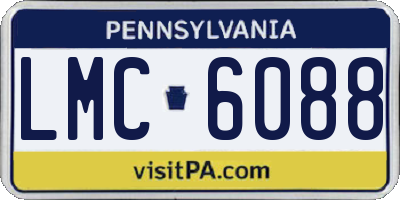 PA license plate LMC6088