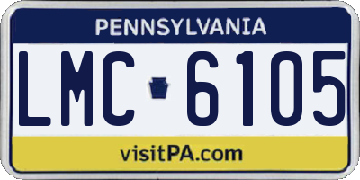 PA license plate LMC6105