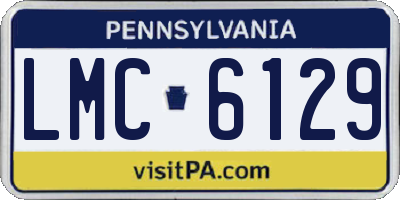 PA license plate LMC6129
