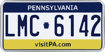 PA license plate LMC6142