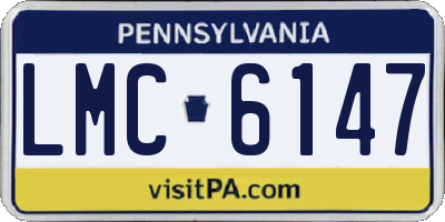 PA license plate LMC6147