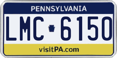 PA license plate LMC6150