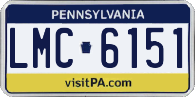 PA license plate LMC6151