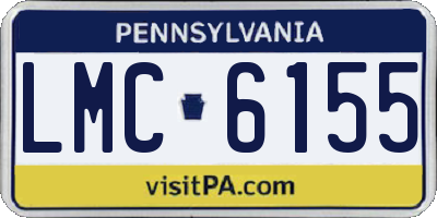 PA license plate LMC6155