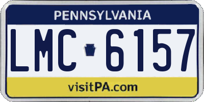 PA license plate LMC6157