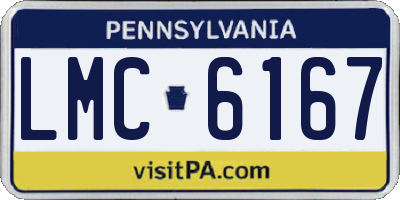 PA license plate LMC6167