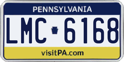 PA license plate LMC6168
