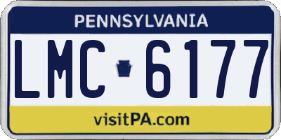 PA license plate LMC6177